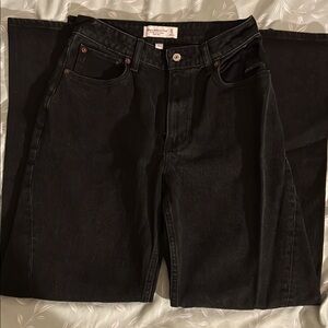 A&F Women’s 90s Relaxed Jeans Black Jeans